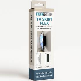 Dreamscreens 614703765472 Tv Skirt Flex Conceals Mounts And Cables Adjustable Width Height Tilt