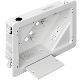 Tvbu10 Dremica 2 In-wall Tv Box With Flange Outlets And Cable Bracket 11.9 Inch X8.4 Cord Hider