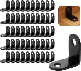 200918 Eatheaty 50 Pcs Black Corner Brace 1x1 Inch Heavy Duty L Shaped Inch-50pcs