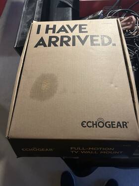 Eglf3 Echogear Egfl3 Full Motion Tv Wall Mount For 43 Inch To 82 Flat Screen Tvs - New