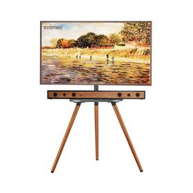 Hw1074bk Ecotiny Tripod Easel Tv Stand For 40 To 65 Inch Lcd Led Oled Screen Height Adjustabl