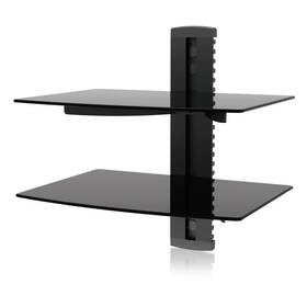 B00dceohh8 Ematic 2 Level Tempered Glass Shelf Mount - Entertainment Center Cord Managemen