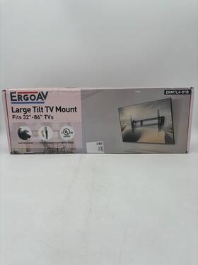 Ergoav 810082201444 Large Tilt Tv Mount Fits 32 To 86 Inch - Black New Open Box