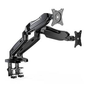 Erdgs2-01b Ergoav Gas Spring Desk Mount For Dual Monitors 13 Inch To 27 Versatile Mounting
