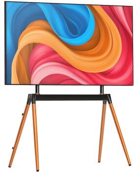 Ergounion 768399389280 Easel Tv Stand For 32-86 Inch Lcd Led Flat Or Curved Screen Up To 132 Lbs He