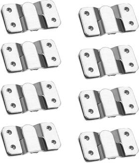 Es-16 Esino Flush Mount Bracket Headboard Wall Mounting Brackets-56 X 56 30 Mm Sliver