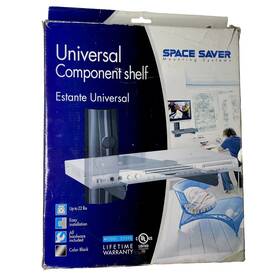 Estante Universal 701762505009 Component Shelf- Space Saver Mounting System- Mounted Technology Shelf