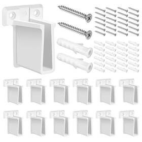 Ncu4hmci Euphhonycs 632945 1 12 Pack White Brackets For Shelves Wall Mount Wire Shelf End