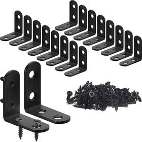 Dhm-01 Fatloda 18pcs L Bracket Corner Stainless Steel 40 Mm Black