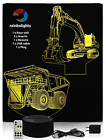 Rb45007 Fba Rainbolights Digger Dumper Toy Alternative Gift Night Light 712038394104