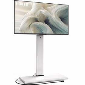 F02s1443c-usa Fitueyes Floor Swivel Tv Stand With Power Outlet For 32-65 Inch Tvs