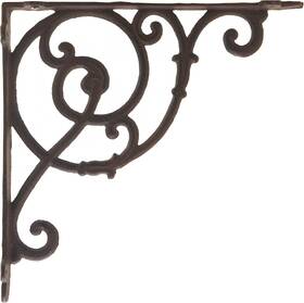 Sbr0012 Flag Emotes Import Wholesales Decorative Cast Iron Wall Shelf Bracket Ornate Vine Large
