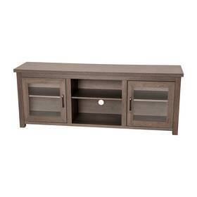 Gcmblk65bk Flash Furniture Sheffield Tv Stand/entertainment Console Black Wash Screens Up