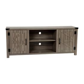 Gcmblk67gy Flash Furniture Ayrith Farmhouse Barn Door Tv Stand Gray Wash Oak Screens Up To