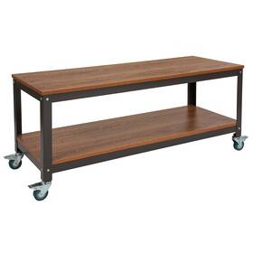 Nanjn2522tr Flash Furniture Livingston Collection Tv Stand Brown Oak Screens Up To 45 Inch