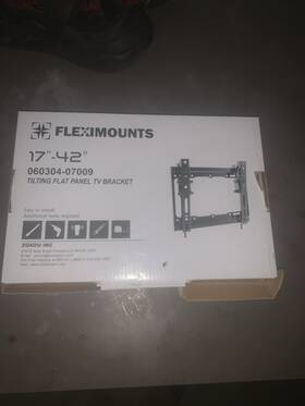 060304-07009 Fleximounts Tilting Tv Bracket 17-42 Inch Vesa 200x200 20kg Black 10 Tilt