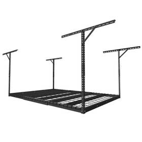 Fleximounts 313098030041 Max Series 48 Inch W X 72 D 22-40 H Black Heavy Duty Ceiling Mounted Ov