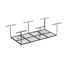 Fleximounts 313111545590 Ohk Series 36 X96 Black Ceiling-mounted Overhead Garage Storage Rack With Hooks