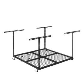 Fleximounts 445013014096 Ohk Series 48 Inch W X D 22-40 H Black Ceiling Mounted Overhead Gara