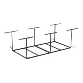 Fleximounts 705353815706 Ohk Series Ceiling Garage Overhead Storage Rack Frame Only 48 96 Black With Hook