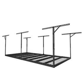 Fleximounts 744110941098 Max Series 48 Inch W X 96 D 24 - 40 H Black Heavy Duty Ceiling Mounted
