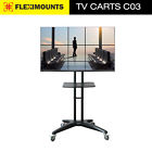 Fleximounts Mobile Tv Carts Mount Bracket With Shelf 32 37 40 42 46 47 50 52 55 56 60 65 850863006806