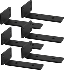 Floating Shelf Brackets 6 Pcs Of Inc Heavy Duty Industrial Bracket Metal