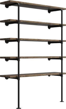 8541858377 Fof Friend Of Family Industrial Retro Wall Mount Iron Pipe Shelf Diy Open 12 Inch Deep 2pcs