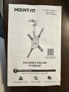 Mi-4225 Foldable Ceiling Tv Mount Mi4225