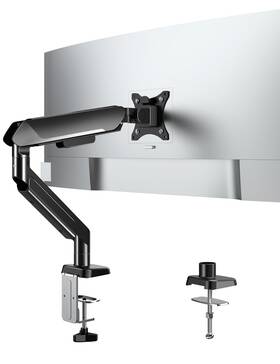 Fm4563-b Forging Mount Heavy Duty Single Monitor Arm Stand Fits 17-42 Inch Computer Screen