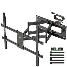 Hy9463-b Forging Mount Heavy Duty 98 100 Inch Tv Wall With Power Strip For 50 Large T