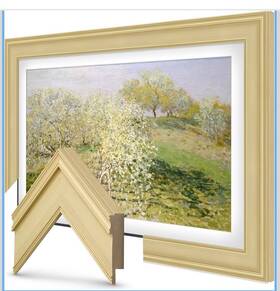 Frame My Tv 810079691265 Deco Frames Alloy Prismatic - Antique White