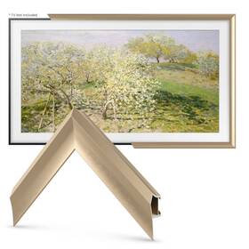 Frame My Tv 810079691272 Deco Frames Alloy Prismatic - Pale Gold Bezel Compatible Only With Samsung