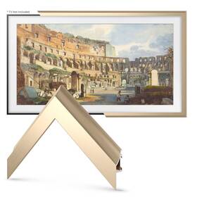 Frame My Tv 810079691883 Deco Frames Alloy Scoop - Pale Gold Bezel Compatible Only With