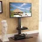Ftt207001mb Fitueyes Swivel Tv Stand Audio Tower With Shelf 602258732643