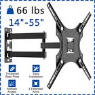 Mt10972bk Full Motion Lcd Led Tv Wall Mount Bracket Swivel Tilt 14 19 21 34 40 49 52 55