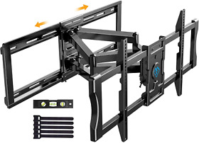 Full Motion Sliding Tv Mount For 37-85 Inch Led Lcd Oled Flat Curved Screen Wal