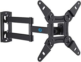 Full Motion Tv Monitor Wall Mount Bracket Articulating Arms Swivels Tilts
