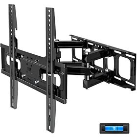 Full Motion Tv Wall Mounts With Height Adjustment Dual Articulating Arms