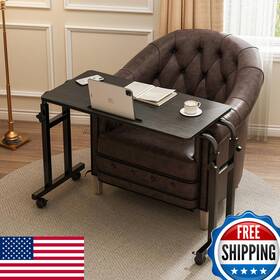 Furist B0fgj1rnww Overbed Table Wheels Adjustable Height And Length Over Bed Desk Hospital