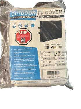 Gametics 601549189326 Waterproof Outdoor Tv Cover 60-65 Inch Weatherproof Outside Television Protector