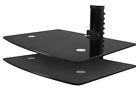 Glass Mount Wall Double Shelf Universal