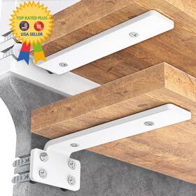 Gv-sb6in6pw Goovilla Shelf Bracket Heavy Duty Floating Brackets 6 Inch White