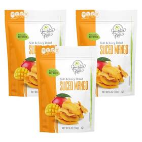 Gourmet Grove 753519476537 - Natural Dried Mango Slices 18 Oz Pack Of 3-6 3