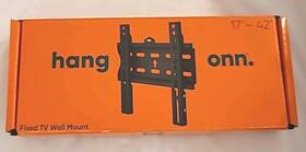 2036a Hang Onn New Fixed Tv Wall Mount Bracket For 17 Inch To 42 Tvs Holds Up 66 Lbs