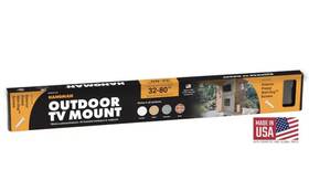Od80a-od Hangman Outdoor Tv Wall Mount 32-80 In Rustproof Hardware Wall-dog Screws Black
