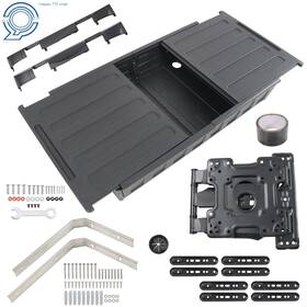 Hp165276 Happy19star 32-44 Inch Outdoor Tv Hard Cover Enclosure Mounting Bracket Black Weatherproof