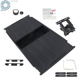 Hp165279 Happy19star Outdoor Tv Hard Cover Black Weatherproof Protection 45-55 Inch Wall Mounting