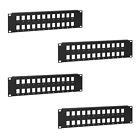 Hd-1110 Lot Of 4 Hdmi And More Port Keystone Jack Blank Patch Panel
