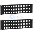 Hd-1111 Lot Of 2 Hdmi And More Port Keystone Jack Blank Patch Panel
